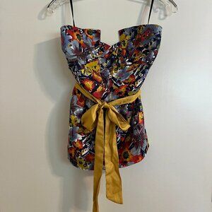 Floral Vintage Corset Top